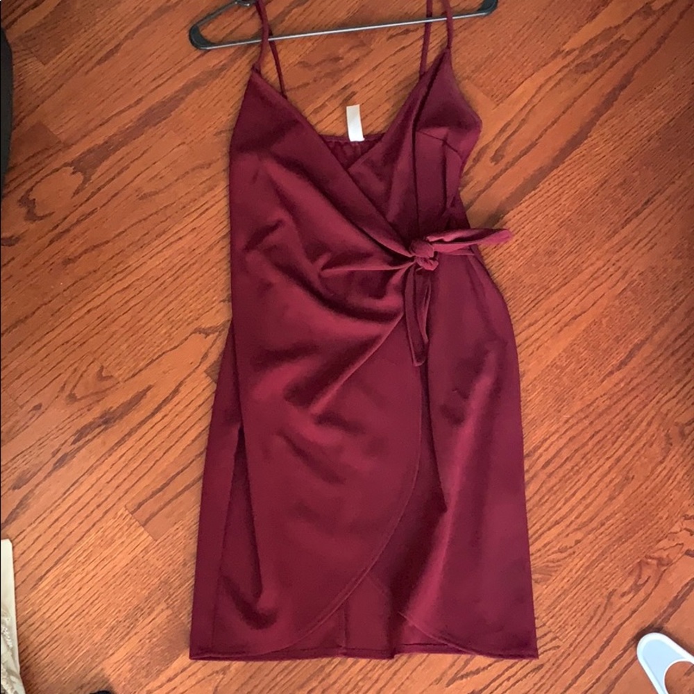 Maroon/burgundy  wrap dress